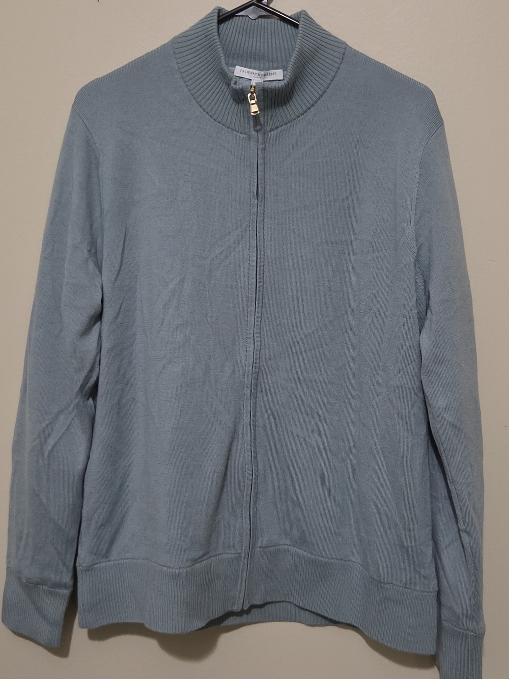 Fairway & Greene Abbey Merino Windsweater Women’s XL Eucalyptus NWT